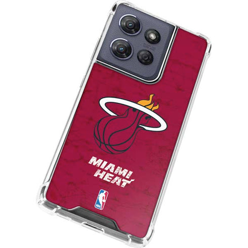 NBA Miami Heat Red Primary Logo Moto G Play 5G (2025) Clear Case